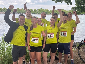 Ein Teil des MWK-Teams beim Behördenmarathon 2025 in Hannover