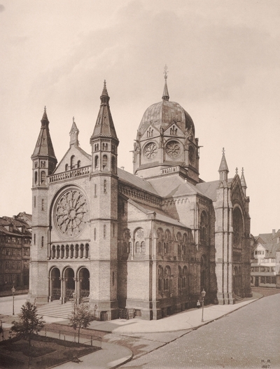 Die Neue Synagoge in Hannover kurz nach der Einweihung am 15. September 1870. Quelle: Architektonische Studien-Blätter