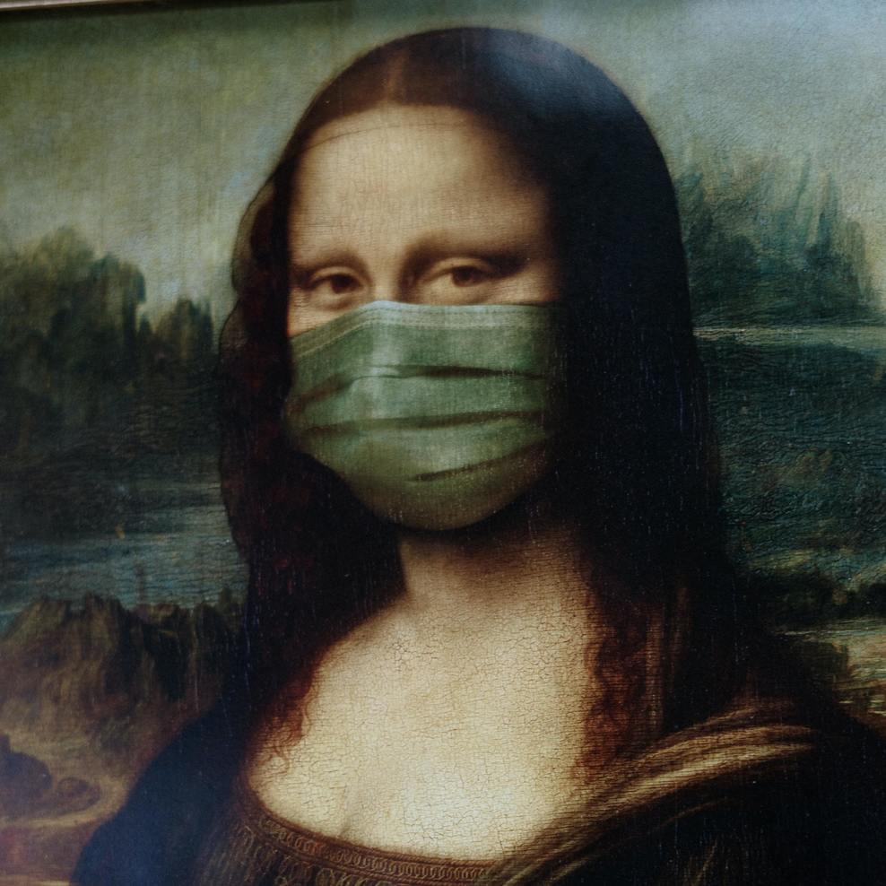 Schmuckbild: Mona Lisa mit Maske