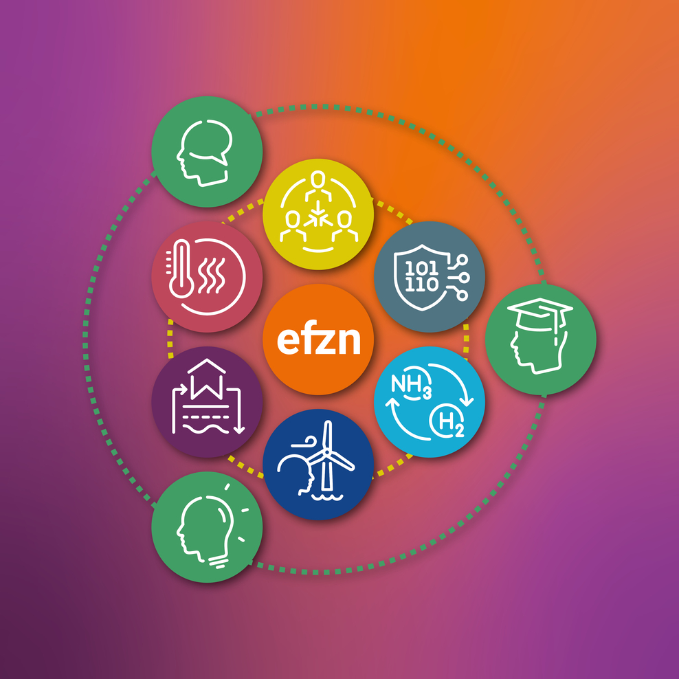 Schematische Darstellung des Forschungsprogramms Transformation des Energiesystems Niedersachsen (TEN.efzn)